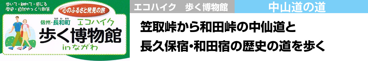 中仙道の道 笠取峠から和田峠の中仙道。長久保宿・和田宿の歴史の道を歩く